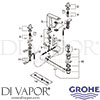 Grohe 20344AL0 Mixer Spare Tech Diagram