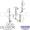 Grohe 20377000 Mixer Spare Tech Diagram