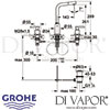 Grohe Atrio 3-Hole Basin Mixer M-Size Dimensions