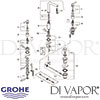 Grohe Atrio 3-Hole Basin Mixer M-Size Spares