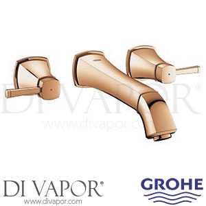 Grohe 20415DA0 Grandera Three-Hole Basin Mixer (1/2 Inch) M-Size Spare Parts