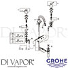 Grohe 20418EN0 Mixer Spare Tech Diagram