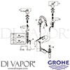 Grohe 20419ENA Mixer Spare Tech Diagram