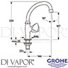 Grohe 20444000 Spare diagram