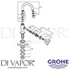 Grohe 20444000 Spare Tech diagram
