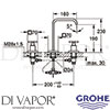 Grohe 20462000 Mixer Spare Diagram