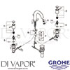 Grohe 20470000 Mixer Spare Tech Diagram