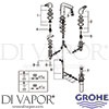Grohe 20486003 Mixer Spare Diagram