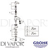 Grohe 20575000 Spare Tech Diagram