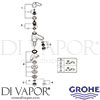 Grohe 20576000 Spare Tech Diagram