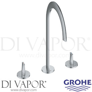 Grohe 20609SD0 Atrio Icon 3D Stainless Steel 3 Hole Deck Mount Basin Mixer Spare Parts
