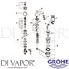 Grohe 20701000 Mixer Spare Tech Diagram