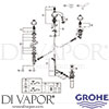 Grohe 2080000A Mixer Spare Tech Diagram
