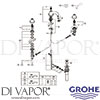 Grohe 20800ENA Mixer Spare Tech Diagram