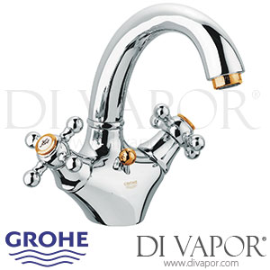 Grohe 21014IG0 Sinfonia Chrome / Gold Basin Mixer Tap Spare Parts