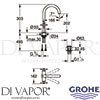 Grohe 21019003 Mixer Spare Diagram