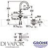 Grohe 21019AL3 Mixer Spare Diagram
