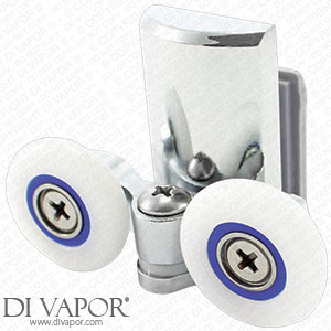 24mm/25mm Swivel Spring Double Shower Door Roller Metal Zinc Alloy