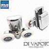 Double Wheel Shower Door Rollers 3