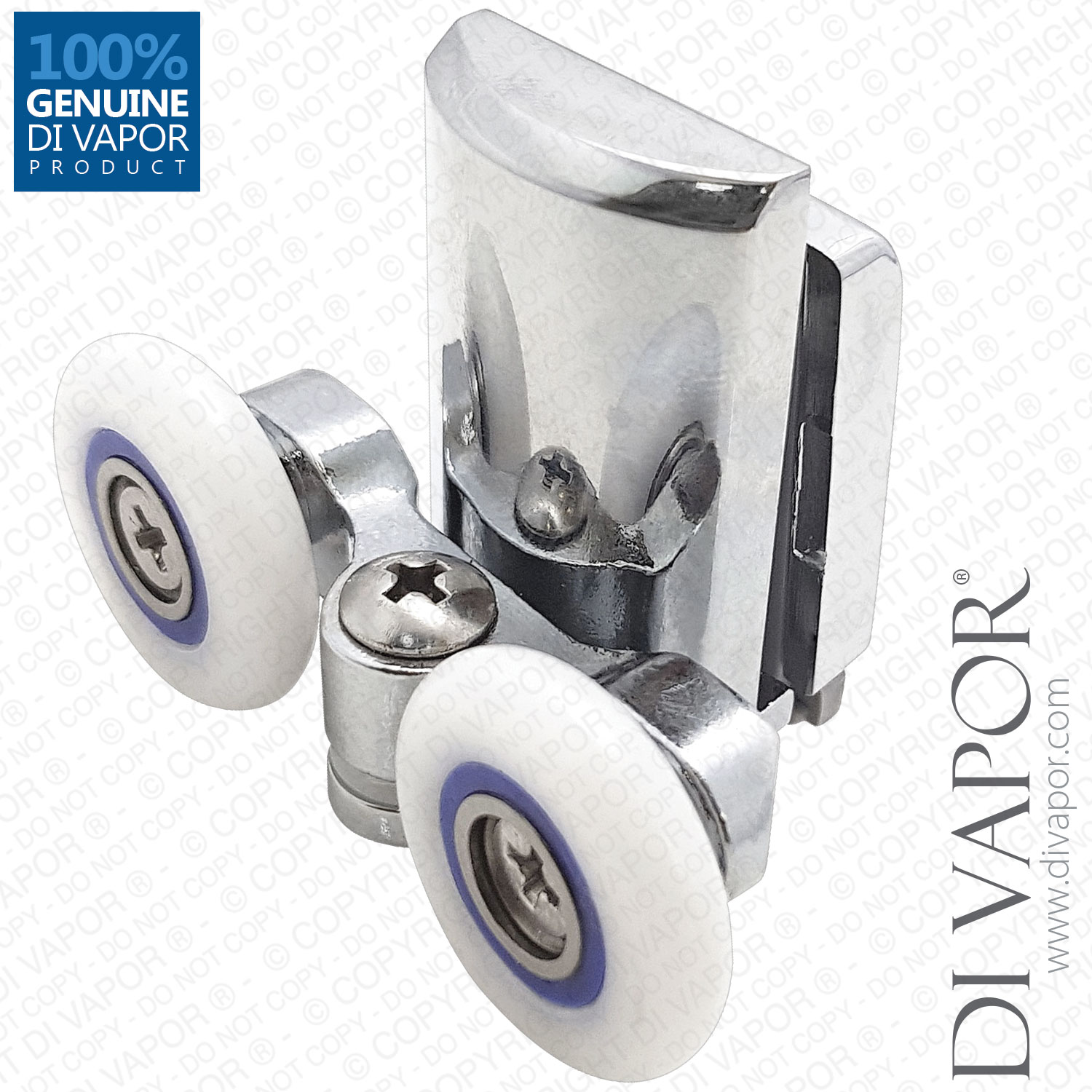 Pair of Bottom Shower Door Rollers Runners Wheel Cam Zinc Alloy 24mm