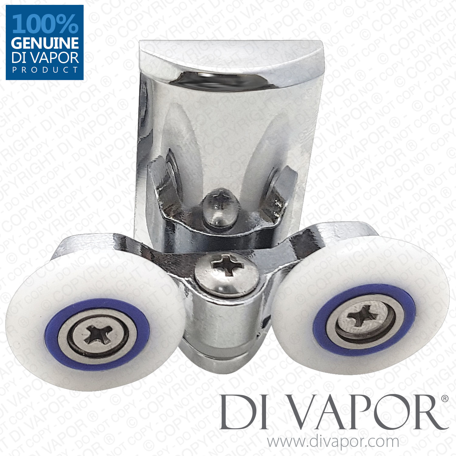 Pair of Bottom Shower Door Rollers Runners Wheel Cam Zinc Alloy 24mm