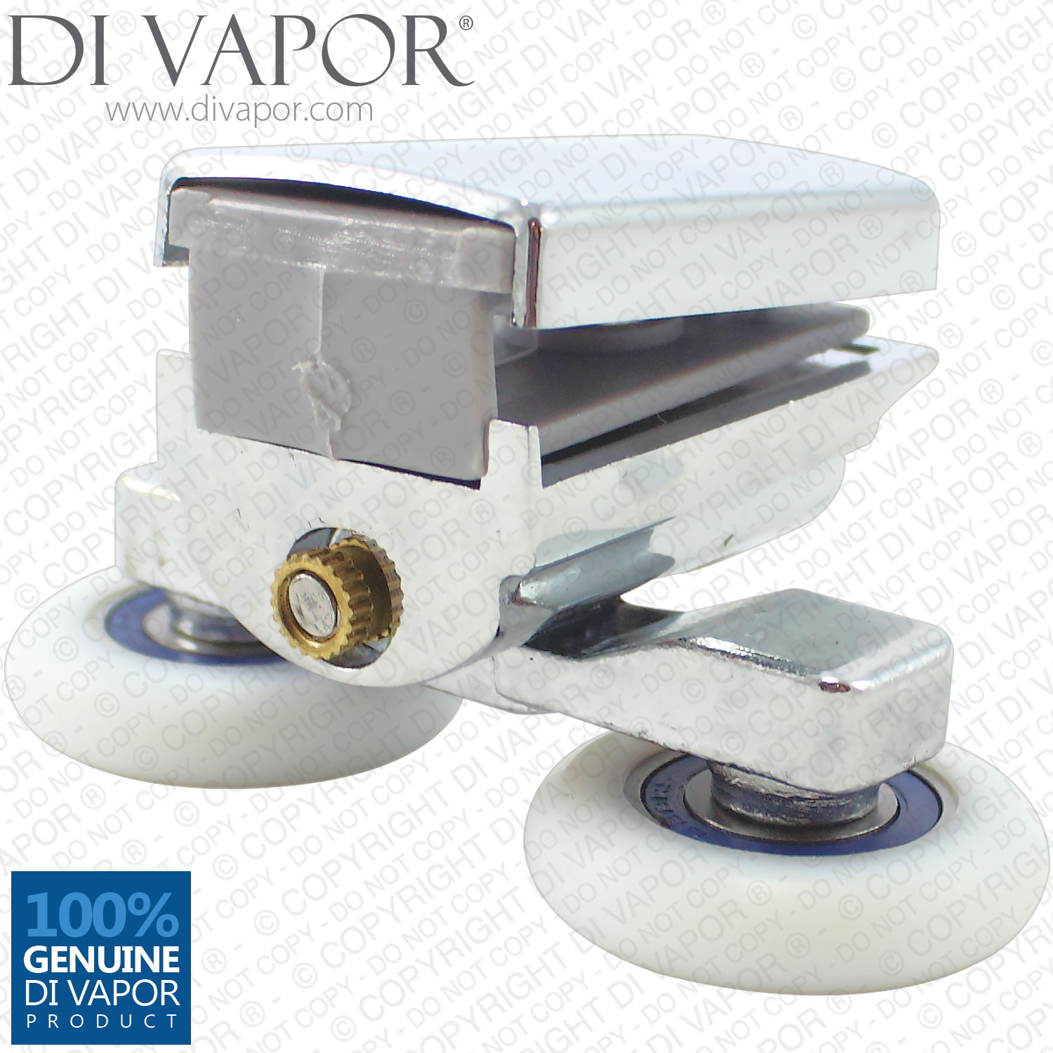 24mm/25mm Swivel Double Shower Door Roller 6mm 8mm Glass Metal Zinc