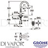 Grohe 21022003 Mixer Spare Diagram
