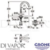 Grohe 21022DC3 Mixer Spare Diagram