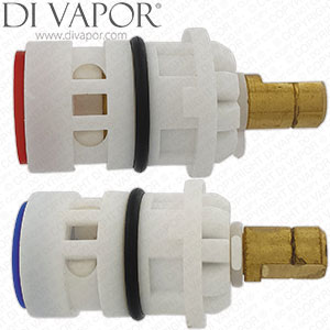 PARLOS 2103201 Ceramic Stem Disc Cartridge Replacement for Bathroom Tap (1 Pair Hot & Cold) Compatible Spare