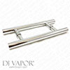 18cm Shower Door Handle - Stainless Steel