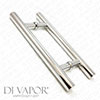 18cm Shower Door Handle - Stainless Steel