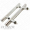 18cm Shower Door Handle - Stainless Steel