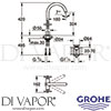 Grohe 21044AL3 Mixer Spare Diagram