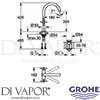 Grohe 21044DC3 Mixer Spare Diagram