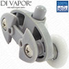 Spring Double Roller for Shower Door 1