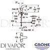Grohe 21091 Mixer Spare Diagram