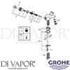 Grohe 21100001 Mixer Spare Tec h Diagram