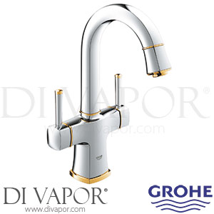 Grohe 21107IG0 Grandera Two-Handle Basin Mixer (1/2 Inch) L-Size Chrome / Gold Tap Spare Parts