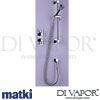 Matki 2114 Absolute Single Outlet Thermostatic Shower Mixer Slide Rail Kit Spare Parts