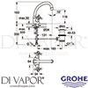 Grohe 21155000 Mixer Spare Diagram