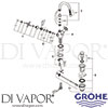 Grohe 21155000 Mixer Spare Tech Diagram