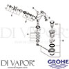 Grohe 21156000 Mixer Spare Tech Diagram