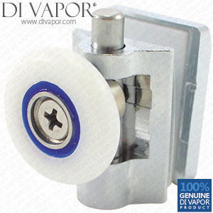 Spring Solid Copper Single Shower Door Roller | 6mm to 8mm Glass | 24mm/25mm/26mm