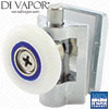 Spring Solid Copper Single Shower Door Roller | 6mm to 8mm Glass | 24mm/25mm/26mm
