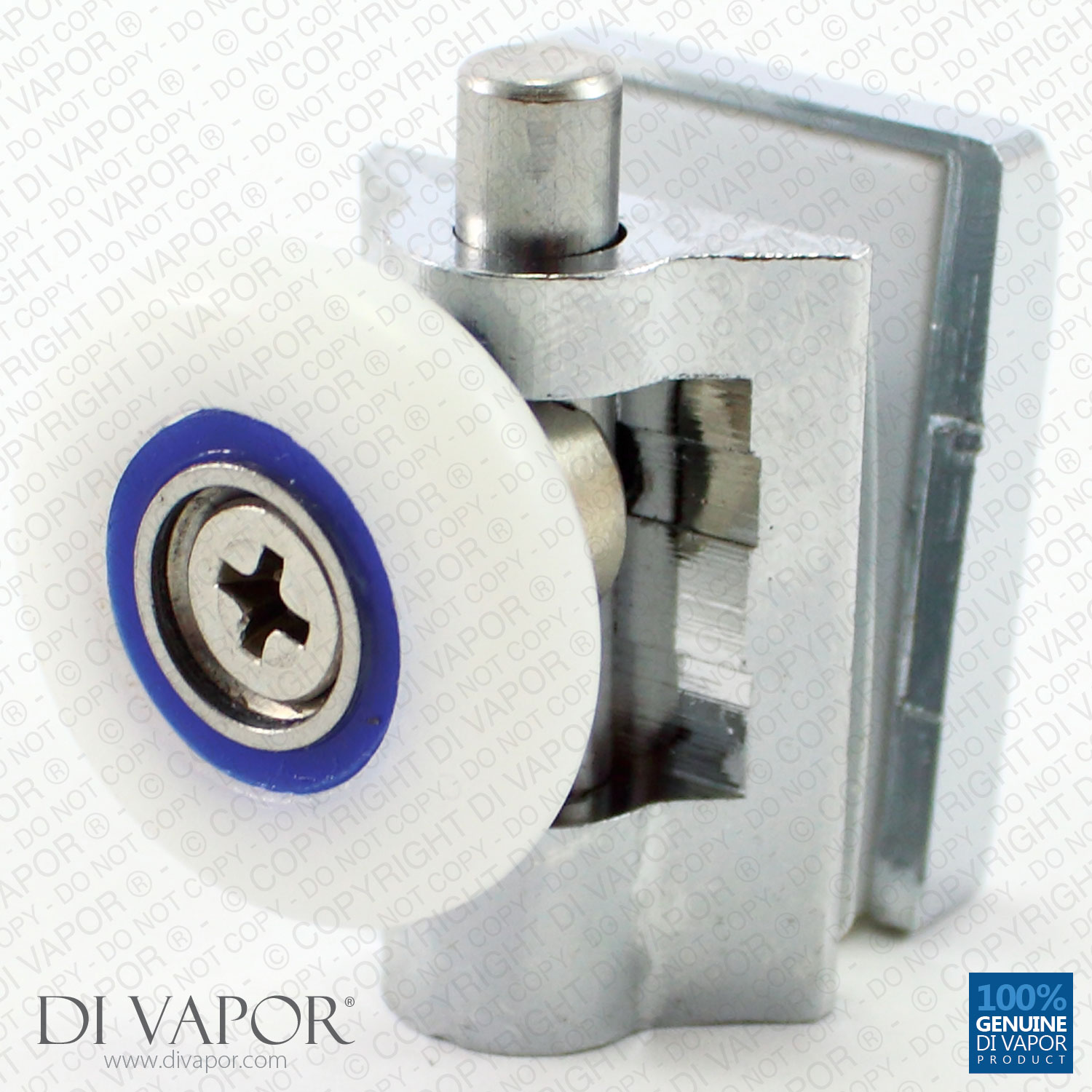 Spring Solid Copper Single Shower Door Roller 6mm to 8mm Glass 24mm