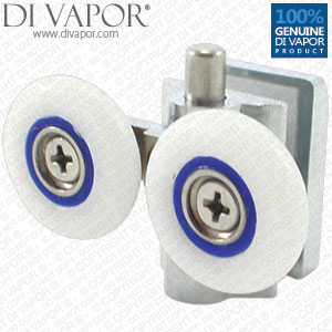 Spring Solid Copper Double Shower Door Roller | 6mm to 8mm Glass | 24mm/25mm26mm