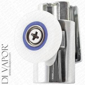 Bottom Single Wheel Metal Shower Door Runner | 6mm to 8mm Glass | 22mm/23mm/24mm/25mm/26mm