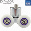 Spring Quadrant Shower Door Double Roller | 6mm to 8mm Glass | 22mm/23mm/24mm/25mm/26mm
