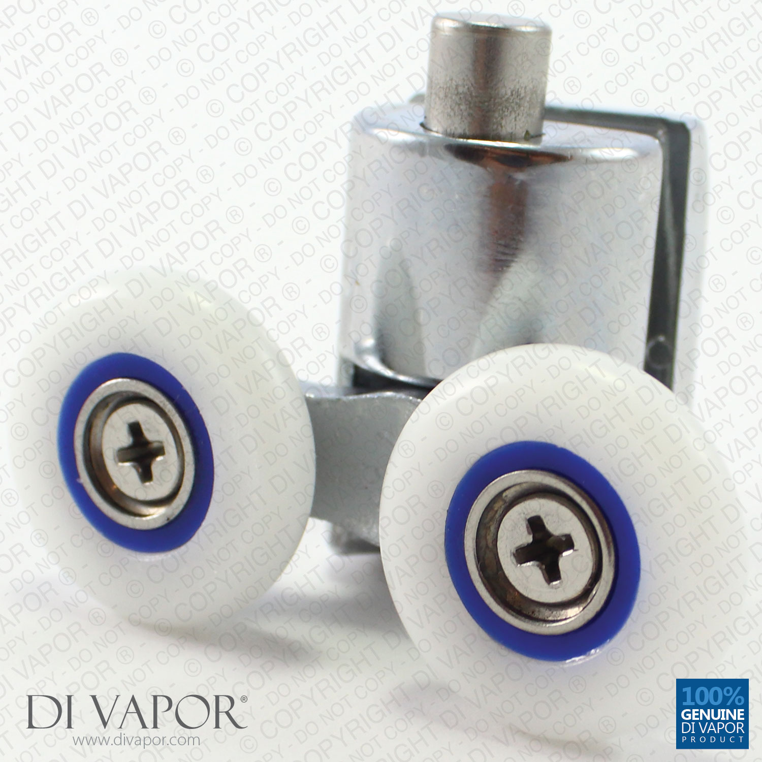 Di Vapor (R) Spring Quadrant Shower Door Double Roller 6mm to 8mm Glass