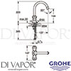 Grohe 21337001 Mixer Spare Diagram
